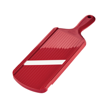 Kyocera Advanced Ceramic Adjustable Mandoline Vegetable Slicer w/  Handguard-Red 11 x 4