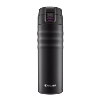 Picture of 17oz Flip Top Ceramic Insulated Travel Mug - Black