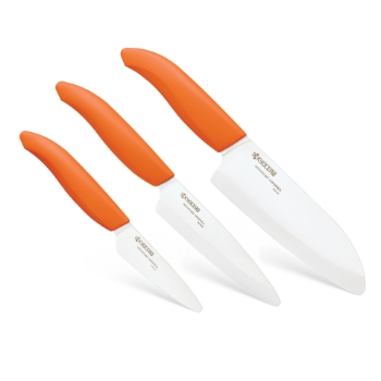 Picture of 5.5" Santoku , 4.5" Utility, 3" Paring - Orange