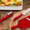 Picture of Vertical Double Edge Ceramic Peeler - Red