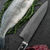 Picture of Premier 7" Ceramic Chef's Knife - Etched HIP Blade with Riveted Wood Handle