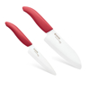 Picture of Revolution 2 Piece Ceramic Knife Set - Red/White 5.5" Santoku and 4.5" Utility