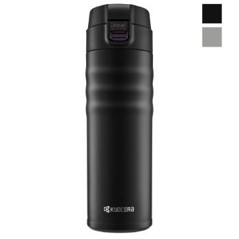 Picture of Flip Top Ceramic Insulated Travel Mug - Choose from 2 colors/2 sizes