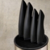 Picture of INNOVATIONblack® 5-PC Black Universal Block Set with 4 Ceramic Knives (7", 5.5",5", 4.5")