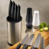 Picture of INNOVATIONblack® 5-PC Stainless Steel Block Set with 4 Ceramic Knives (7", 5.5",5", 4.5")