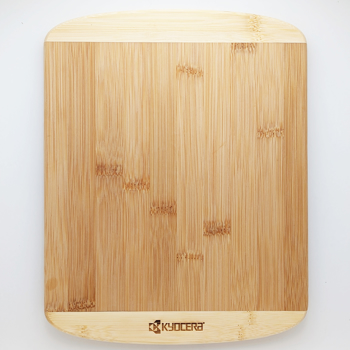 sustainable kyocera bamboo cutting board large