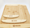 sustainable kyocera bamboo cutting board small medium large side view