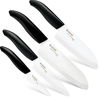 ceramic kitchen knife set chefs santoku utility paring gift set