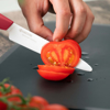 Picture of Revolution 3-Piece Ceramic Knife Set - 6" Chefs, 5" Micro Serrated Tomato and 3" Paring -  Red