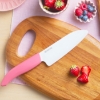 Picture of PINK REVOLUTION 5.5" CERAMIC SANTOKU KNIFE + KNIFE SHEATH