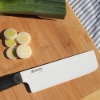Picture of INNOVATIONwhite™   6" Ceramic Nakiri Knife - White Z212 Blade with Non-Slip Black Handle