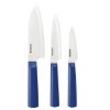 Picture of 3-Piece INNOVATIONwhite®  Blue/White Ceramic Knife Set- 5.5" Santoku, 4.5" Utility and 3" Paring 