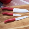 Picture of Revolution Ceramic 5" Micro Serrated Tomato Knife - Red/White Blade