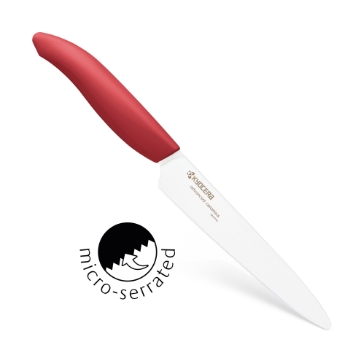Picture of Revolution Ceramic 5" Micro Serrated Tomato Knife - Red/White Blade