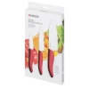 Picture of 5.5" Santoku , 4.5" Utility, 3" Paring - Red