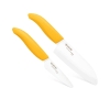 Picture of Revolution 2 Piece Ceramic Knife Set - Yellow/White 5.5" Santoku and 4.5" Utility