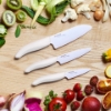 Picture of 5.5" Santoku , 4.5" Utility, 3" Paring - White