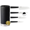 Picture of 5-Piece INNOVATIONwhite® Black Block Set with 4 Knives (6", 5",4.5", 3")